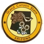 ARIZONA PIN STATE EMBLEM AZ HAT LAPEL PINS